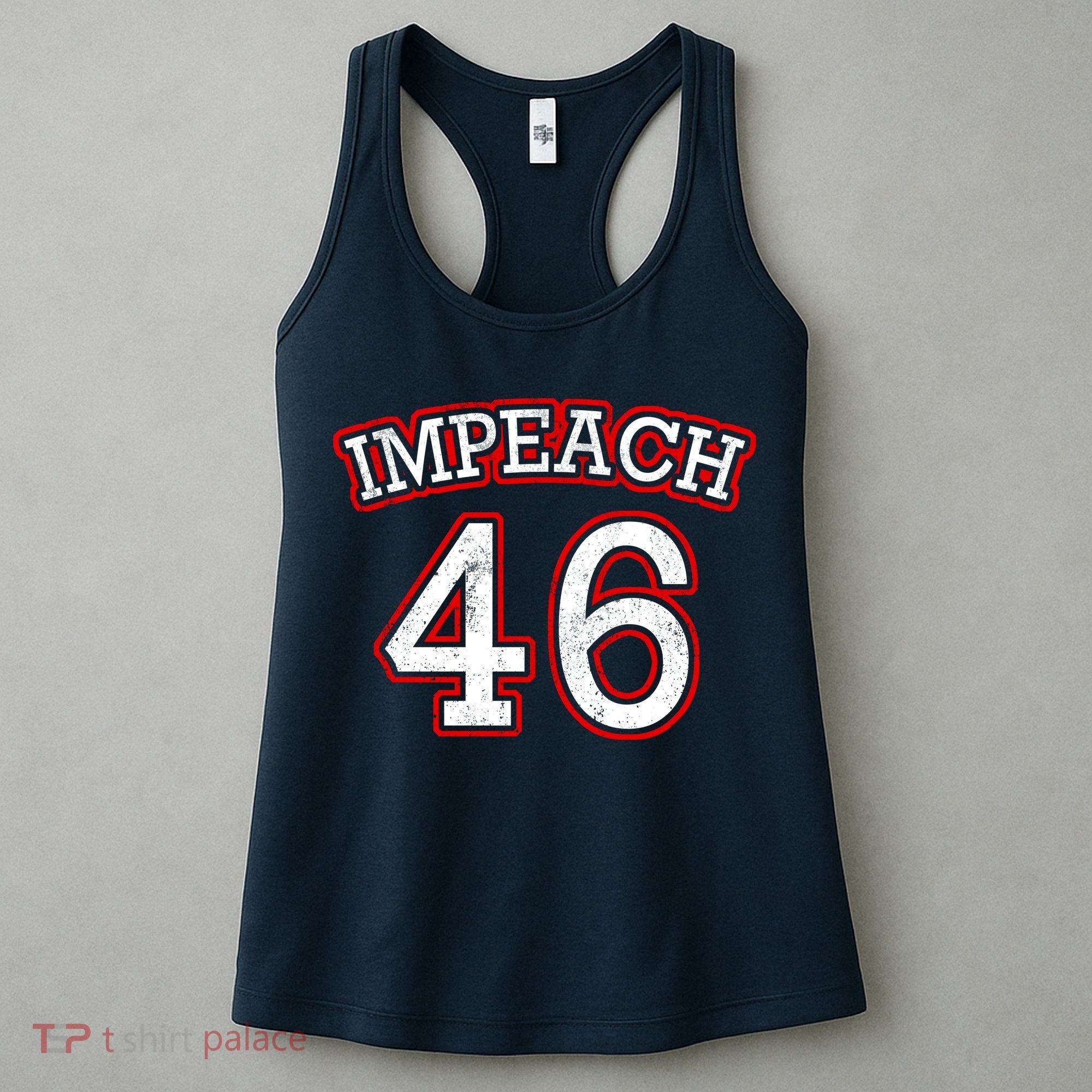 Impeach 46 Joe Biden Republican Conservative Anti-Biden  Women's Tank Top