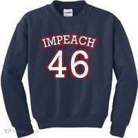 Impeach 46 Joe Biden Republican Conservative Anti-Biden  Kids Sweatshirt thumb 0