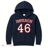 Impeach 46 Joe Biden Republican Conservative Anti-Biden  Kids Hoodie thumb 0
