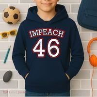 Impeach 46 Joe Biden Republican Conservative Anti-Biden  Kids Hoodie thumb 2