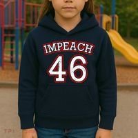 Impeach 46 Joe Biden Republican Conservative Anti-Biden  Kids Hoodie thumb 3