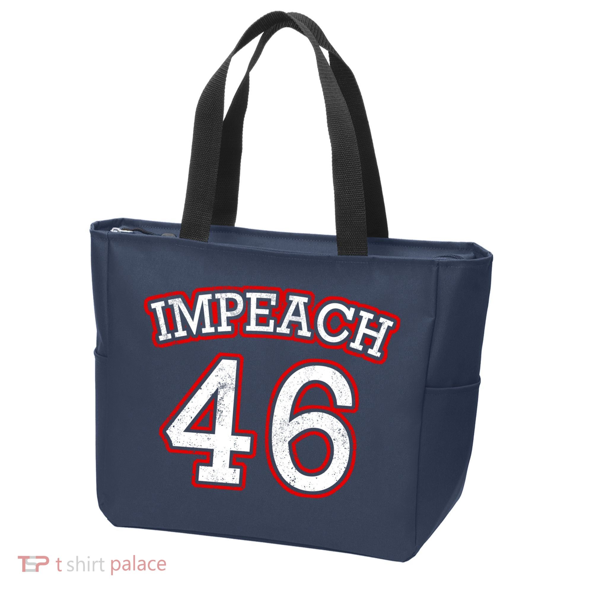 Impeach 46 Joe Biden Republican Conservative Anti-Biden  Tote Bag