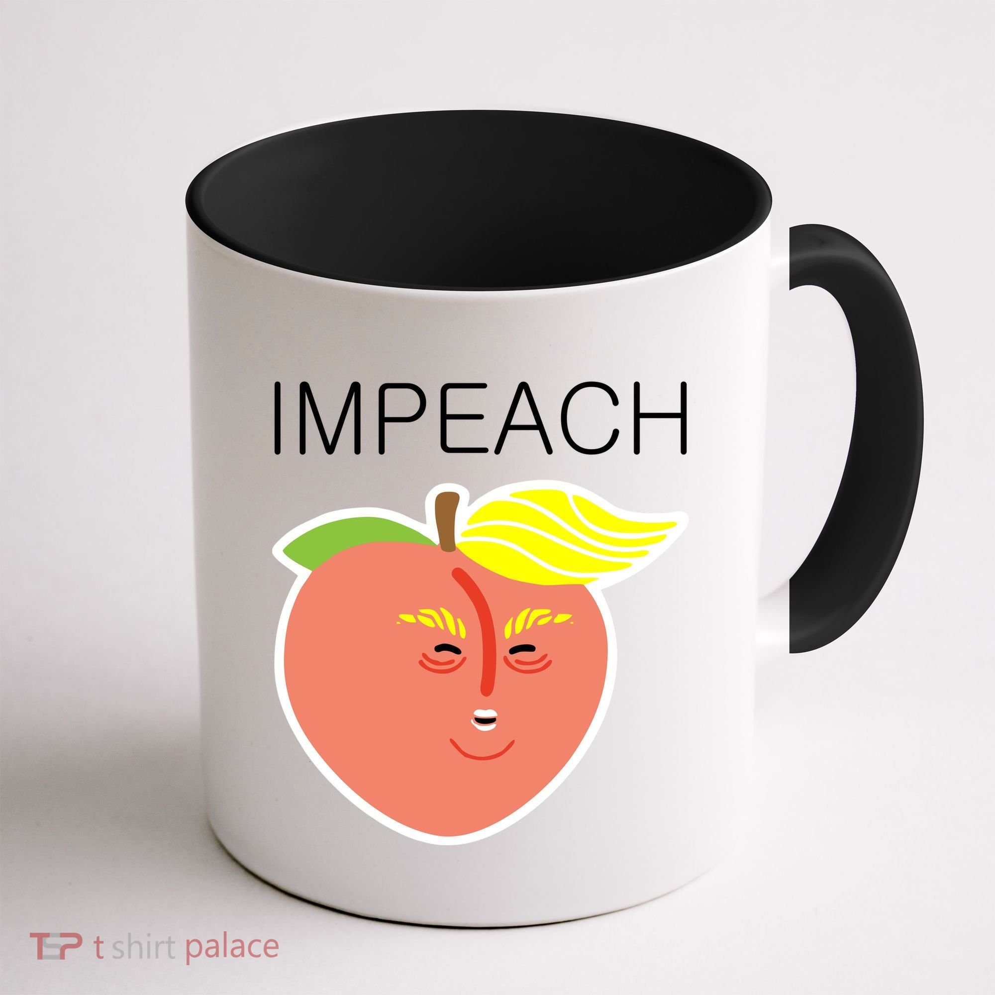 Impeach Donald Anti Trump Peach Emoji Impeachment Coffee Mug
