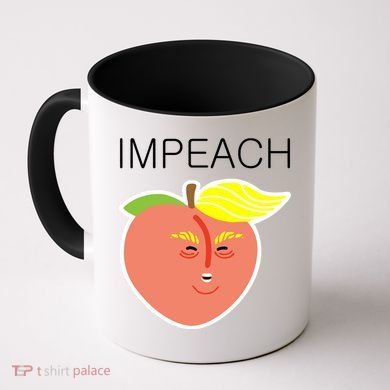 Impeach Donald Anti Trump Peach Emoji Impeachment Coffee Mug