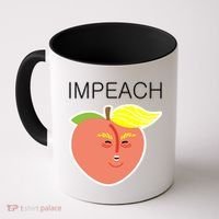 Impeach Donald Anti Trump Peach Emoji Impeachment Coffee Mug thumb 0
