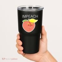 Impeach Donald Anti Trump Peach Emoji Impeachment Tumbler thumb 2
