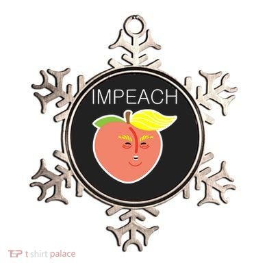 Impeach Donald Anti Trump Peach Emoji Impeachment Ornament