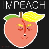 Impeach Donald Anti Trump Peach Emoji Impeachment Ornament thumb 1