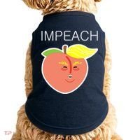 Impeach Donald Anti Trump Peach Emoji Impeachment Doggie Tank thumb 0