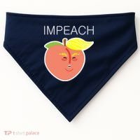 Impeach Donald Anti Trump Peach Emoji Impeachment USA-Made Doggie Bandana thumb 0