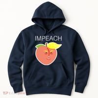 Impeach Donald Anti Trump Peach Emoji Impeachment Hoodie thumb 0