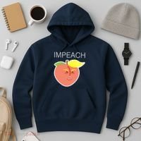 Impeach Donald Anti Trump Peach Emoji Impeachment Hoodie thumb 3