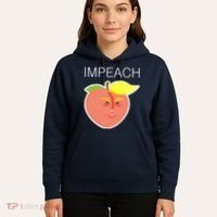 Impeach Donald Anti Trump Peach Emoji Impeachment Hoodie thumb 5