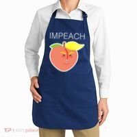Impeach Donald Anti Trump Peach Emoji Impeachment Apron thumb 2