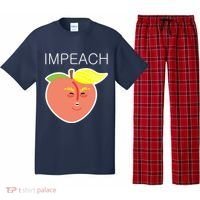 Impeach Donald Anti Trump Peach Emoji Impeachment Pajama Set thumb 0