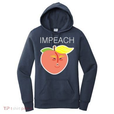 Impeach Donald Anti Trump Peach Emoji Impeachment Women's Hoodie