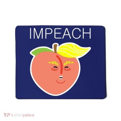 Impeach Donald Anti Trump Peach Emoji Impeachment Mousepad