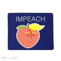 Impeach Donald Anti Trump Peach Emoji Impeachment Mousepad thumb 0
