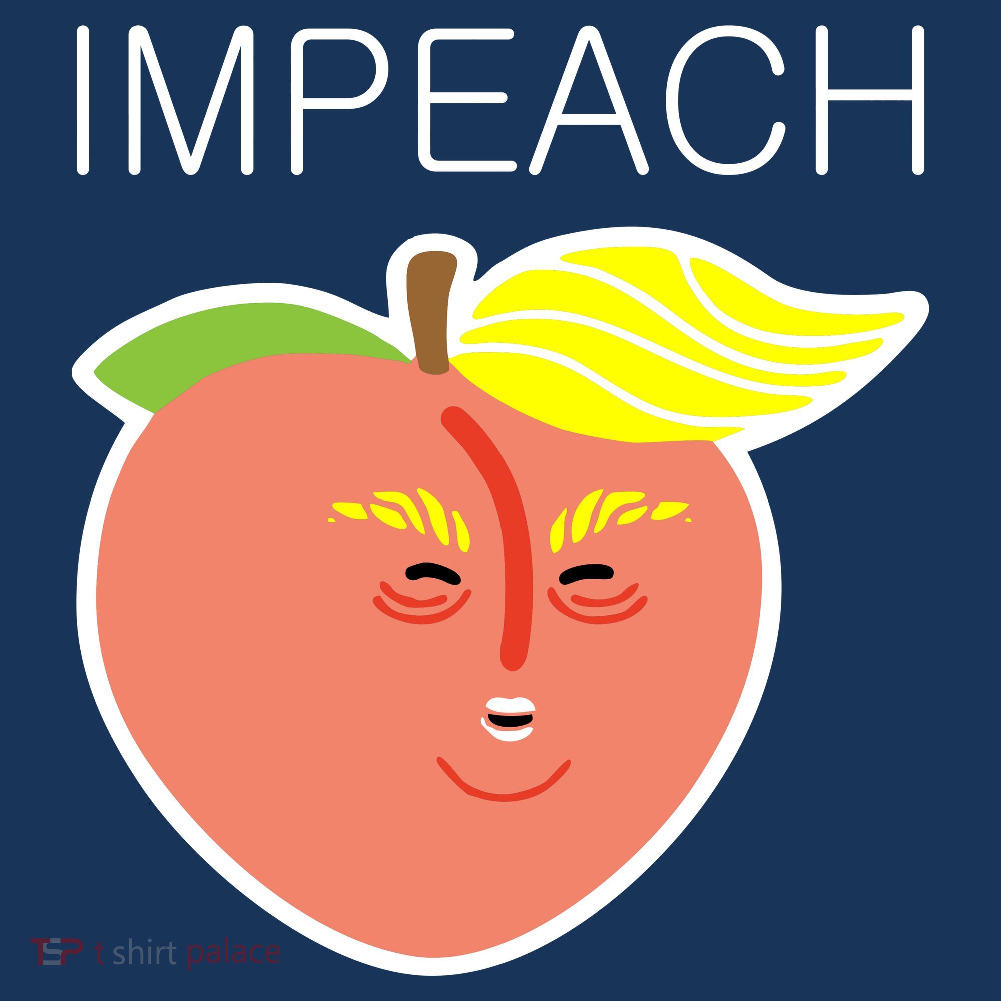 Impeach Donald Anti Trump Peach Emoji Impeachment Mousepad