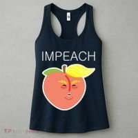 Impeach Donald Anti Trump Peach Emoji Impeachment Women's Tank Top thumb 3