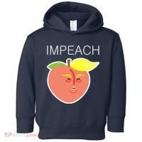 Impeach Donald Anti Trump Peach Emoji Impeachment Toddler Hoodie thumb 0