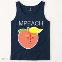 Impeach Donald Anti Trump Peach Emoji Impeachment Tank Top thumb 2
