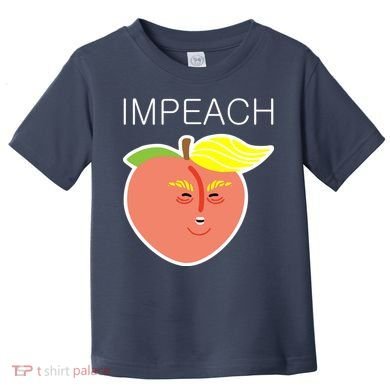 Impeach Donald Anti Trump Peach Emoji Impeachment Toddler T-Shirt