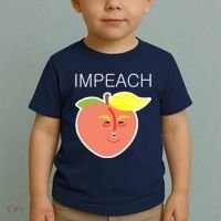 Impeach Donald Anti Trump Peach Emoji Impeachment Toddler T-Shirt thumb 2