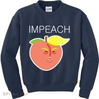 Impeach Donald Anti Trump Peach Emoji Impeachment Kids Sweatshirt thumb 0
