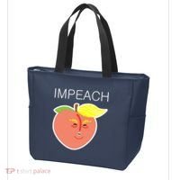 Impeach Donald Anti Trump Peach Emoji Impeachment Tote Bag thumb 3