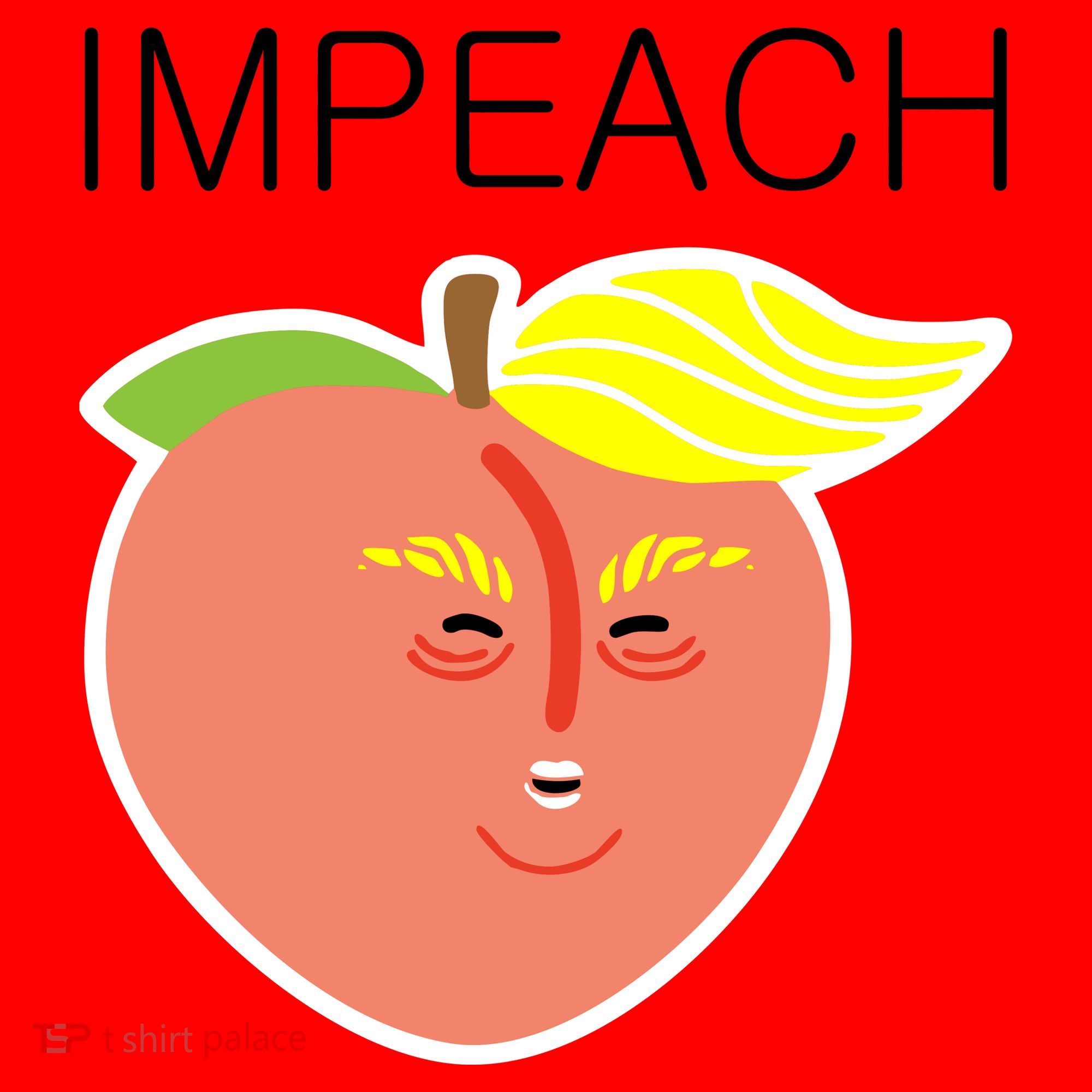 Impeach Donald Anti Trump Peach Emoji Impeachment Santa Hat