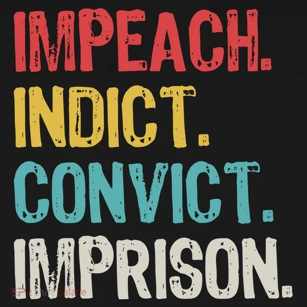Impeach Indict Convict Imprison  Bucket Hat