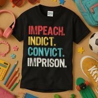 Impeach Indict Convict Imprison  Kids T-Shirt thumb 3
