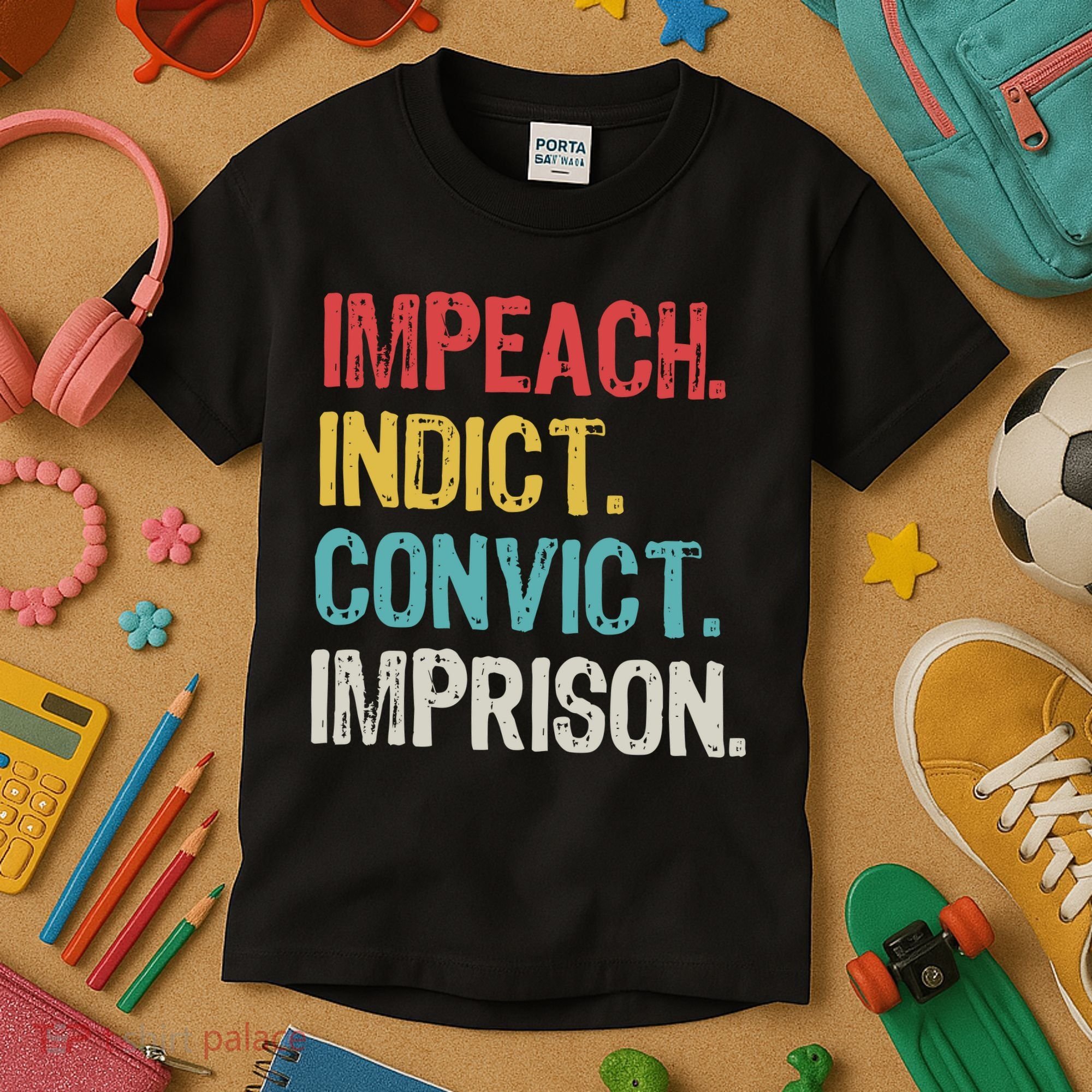 Impeach Indict Convict Imprison  Kids T-Shirt