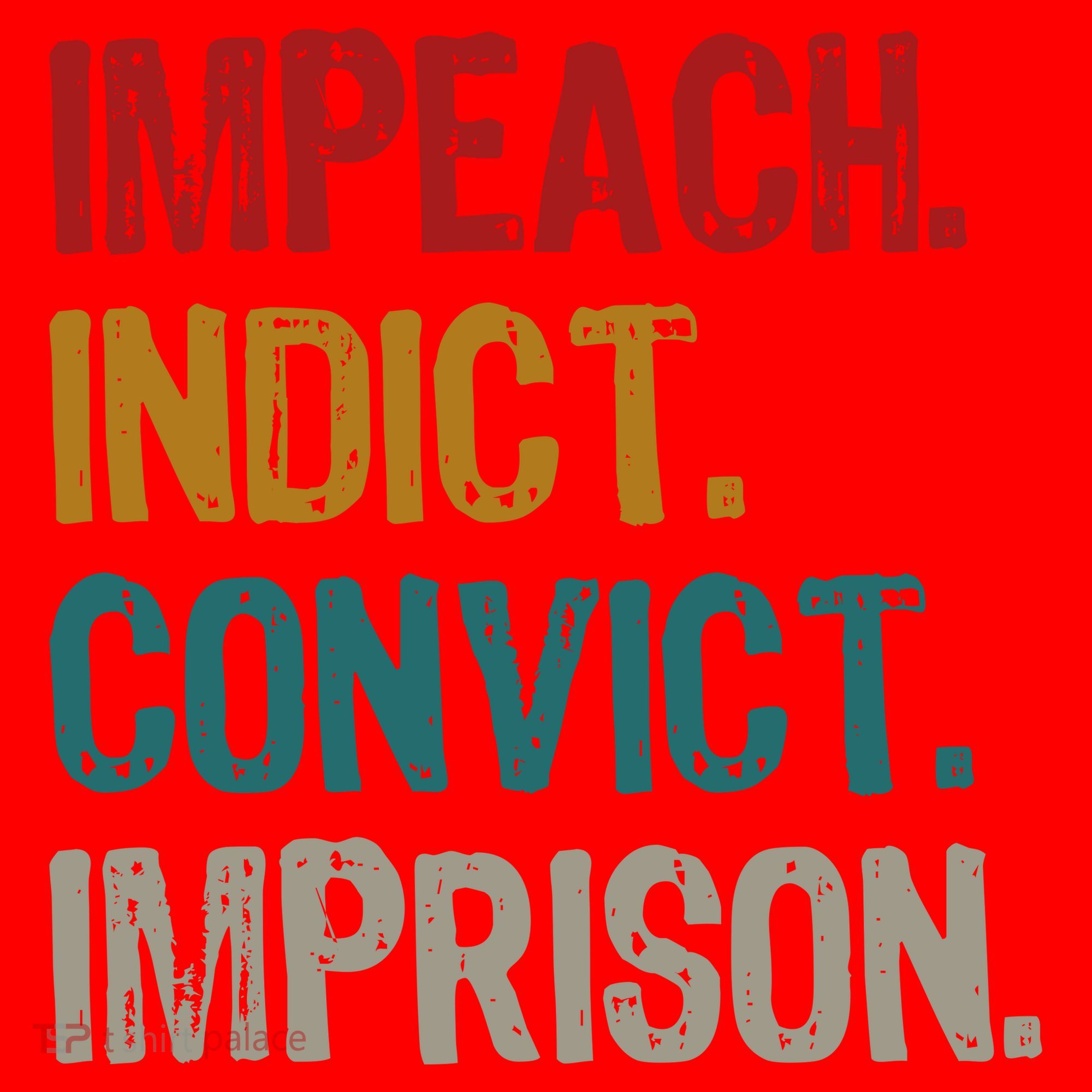 Impeach Indict Convict Imprison  Santa Hat