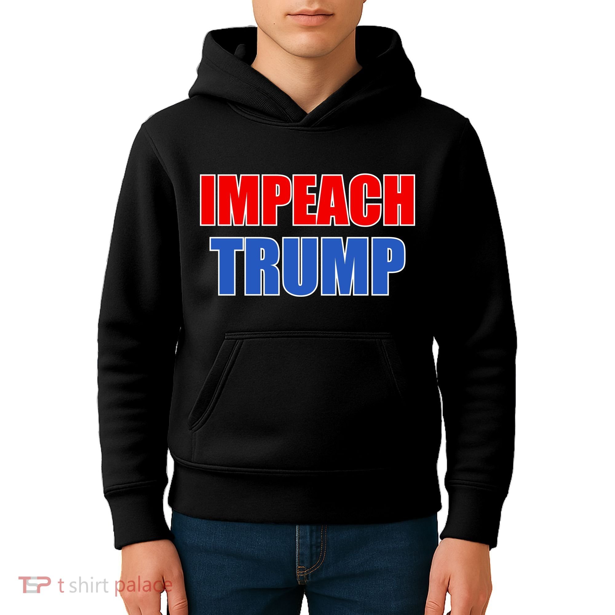 Impeach President Donald Trump Anti-Trump Kids Hoodie