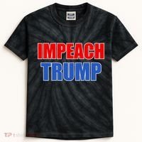 Impeach President Donald Trump Anti-Trump Kids Tie-Dye T-Shirt thumb 0