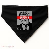 Impeach President Donald Trump Anti Trump Resist USA-Made Doggie Bandana thumb 0