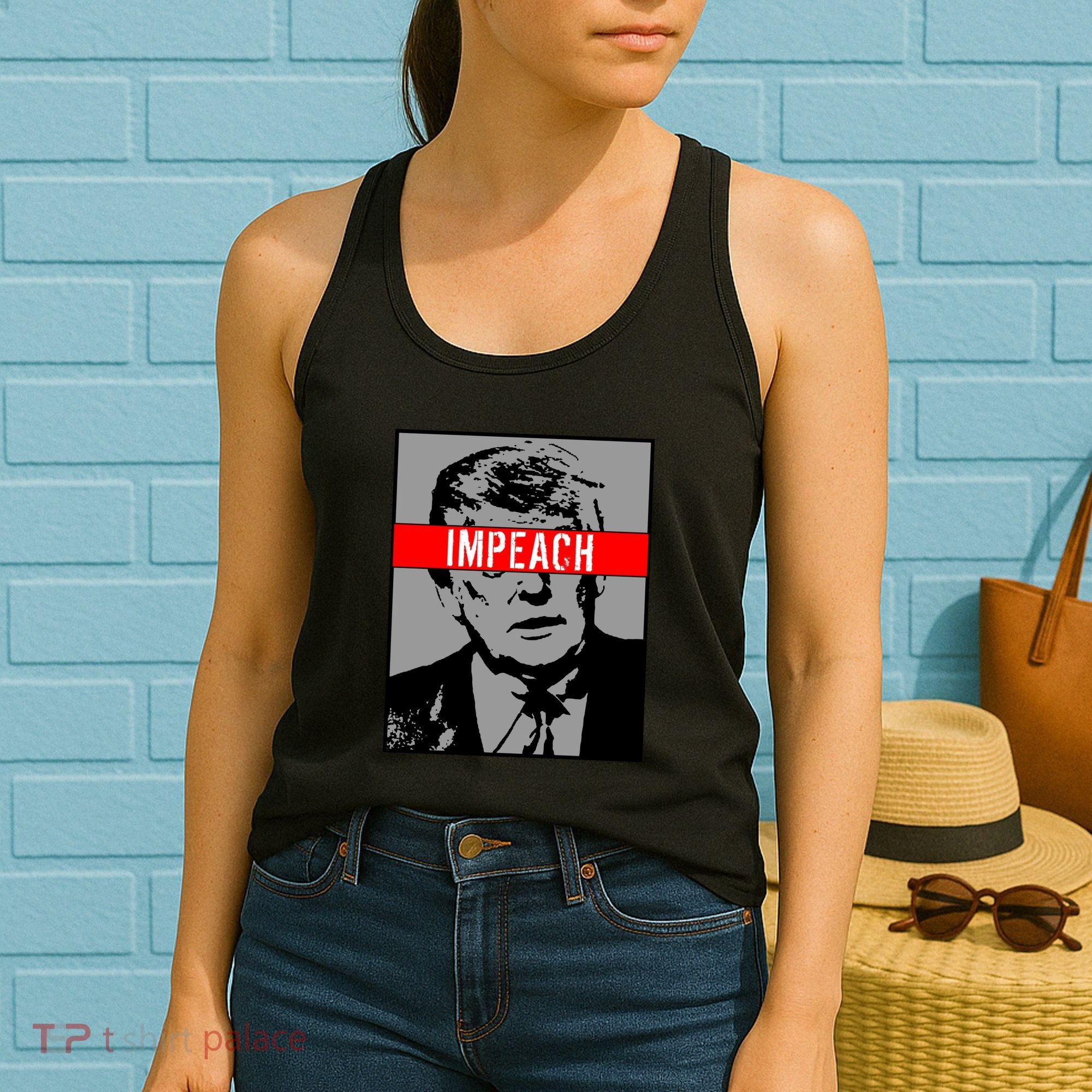 Impeach President Donald Trump Anti Trump Resist Women's Tank Top