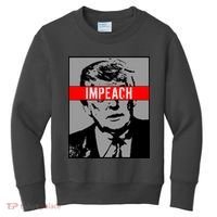 Impeach President Donald Trump Anti Trump Resist Kids Sweatshirt thumb 0