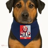 Impeach This Pro Donald Trump Supporter USA-Made Doggie Bandana thumb 1