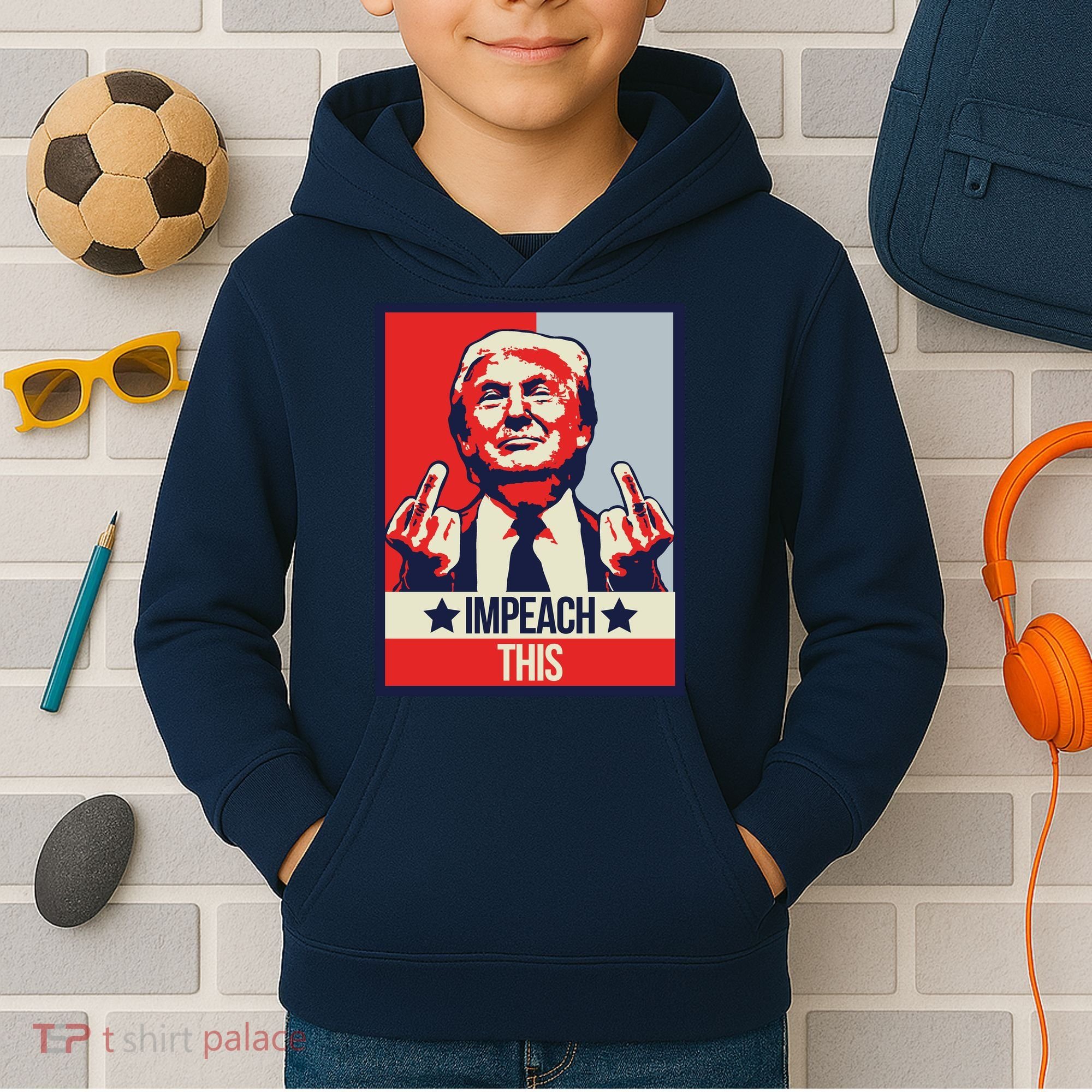 Impeach This Pro Donald Trump Supporter Kids Hoodie