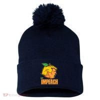 Impeach Trump Anti Trump Impeachment Pom Pom 12in Knit Beanie thumb 0