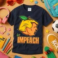 Impeach Trump Anti Trump Impeachment Kids T-Shirt thumb 3