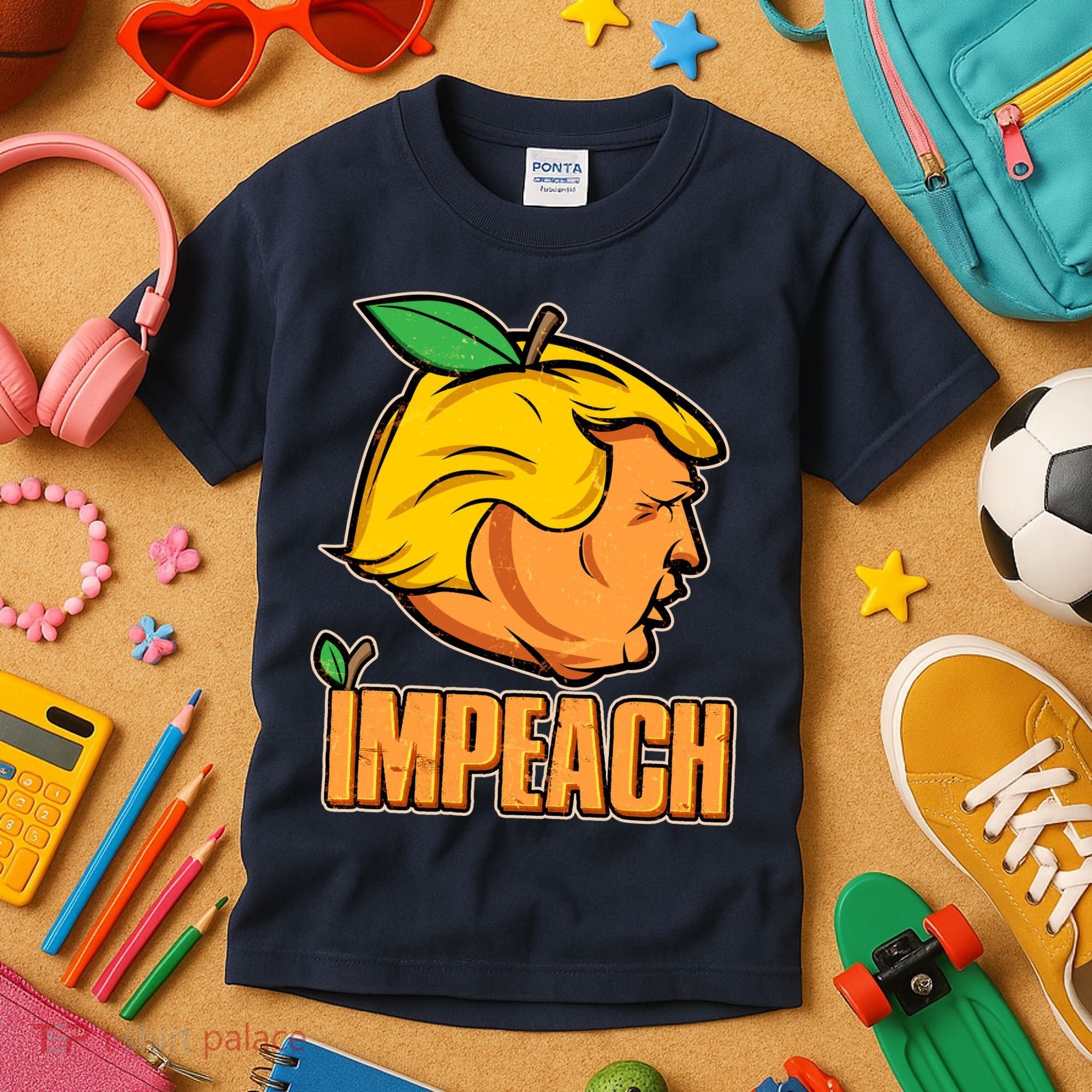 Impeach Trump Anti Trump Impeachment Kids T-Shirt