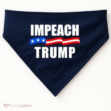 Impeach Trump Resist Anti Trump USA-Made Doggie Bandana