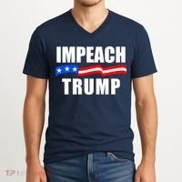 Impeach Trump Resist Anti Trump V-Neck T-Shirt thumb 2
