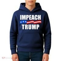 Impeach Trump Resist Anti Trump Kids Hoodie thumb 4