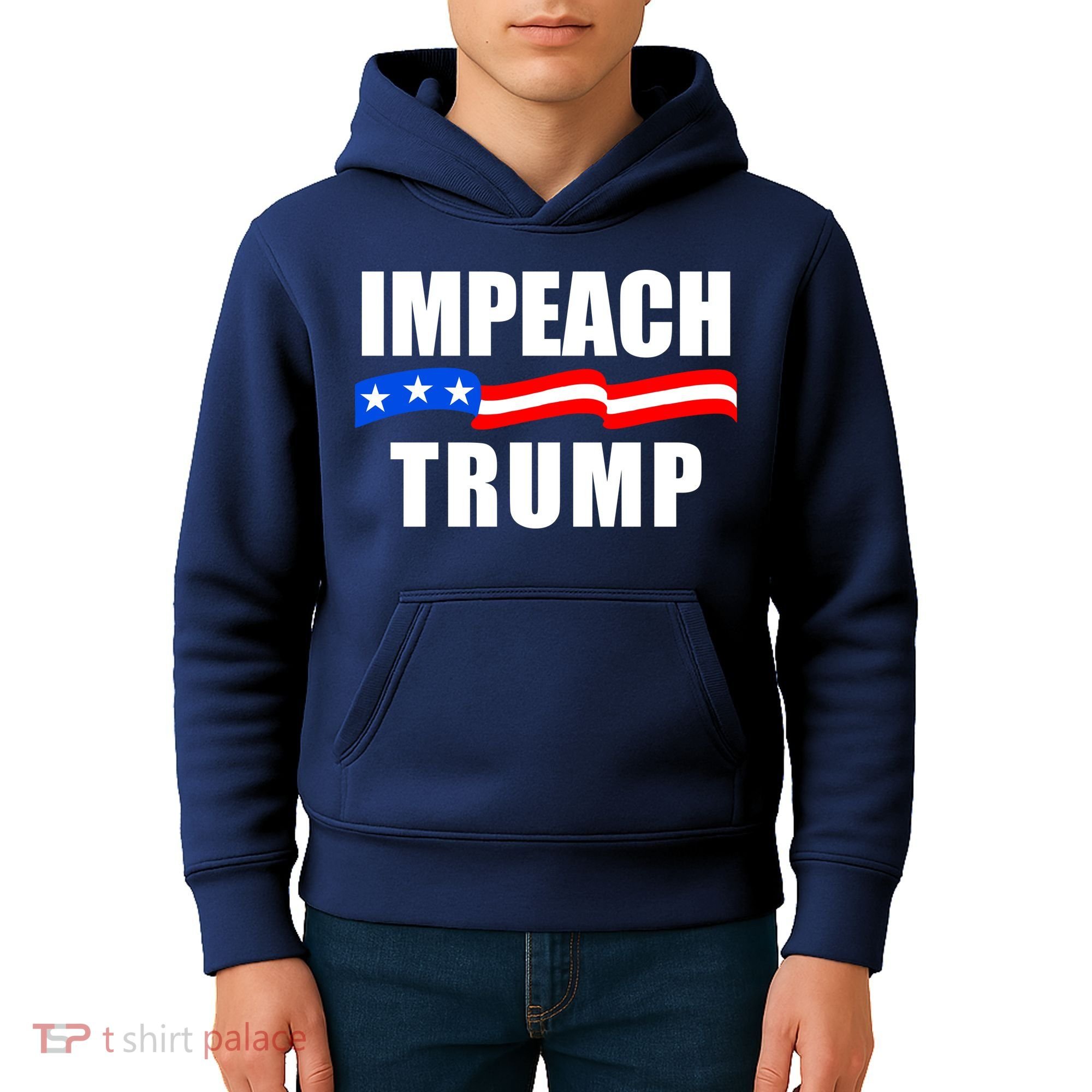 Impeach Trump Resist Anti Trump Kids Hoodie