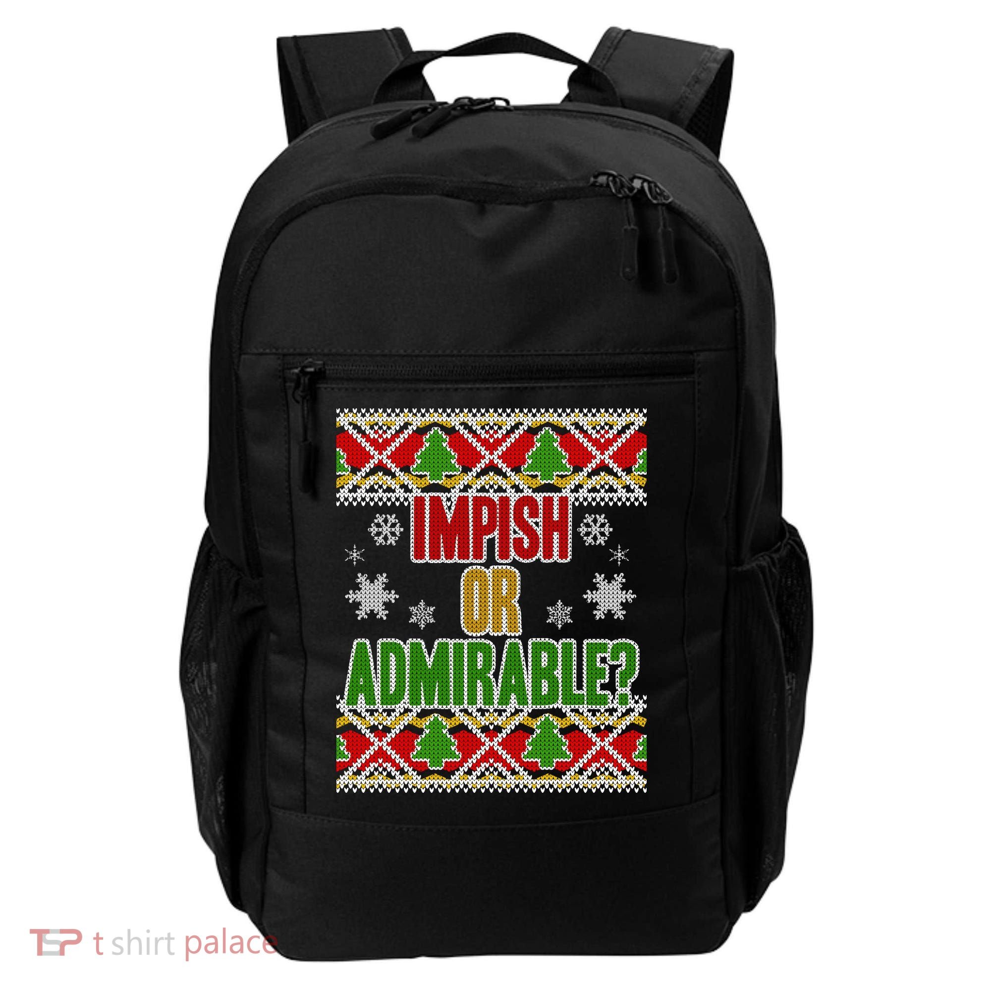 Impish or Admirable Ugly Christmas Backpack